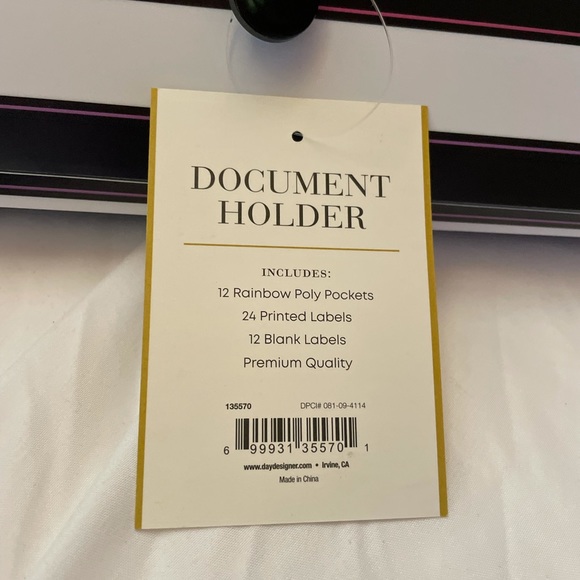 NWT TWO PACK!!! 12 Rainbow 🌈 Poly Pkts Designer Stripped File Folders Letter - Picture 2 of 4